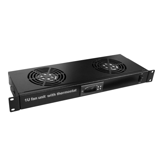 19" fan unit with thermostat